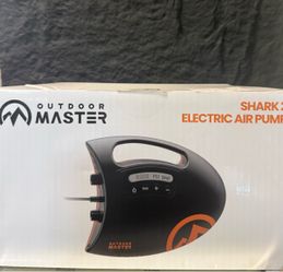OutdoorMaster Shark 2 High Pressure SUP Pump, Electric Air Pump 20 PSI -NEW (3485/3386/11)