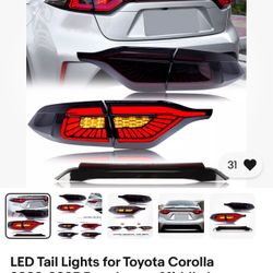 Led Tail Lights For Toyota Corolla 2020-2025 