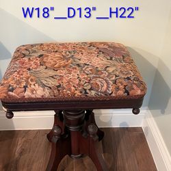 Antique Piano Stool