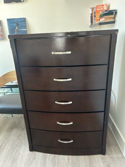 Wooden Dark Brown Dresser