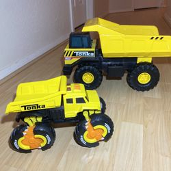 Tonka Toy Kids Dump Trucks Bundle: Tonka Steel Classics Mighty Dump Truck & Tonka - The CLAW - Dump Truck 