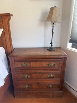 Antique Victorian Eastlake Nightstand