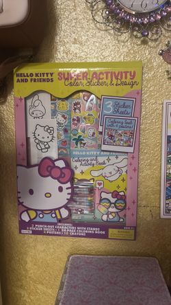 Hello kitty coloring set