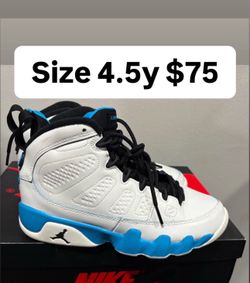 Jordan 9s size 4.5y