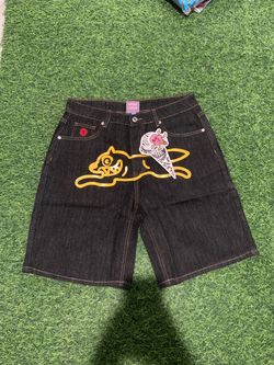 Icecream black and yellow shorts