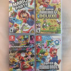 4 Mario games NINTENDO