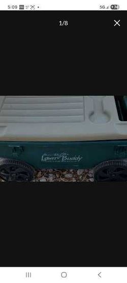 Ames lawn buddy bench caddy garden storage cart on wheels