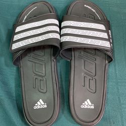 Adidas mens size 12 slides flip flop sandals shoes 