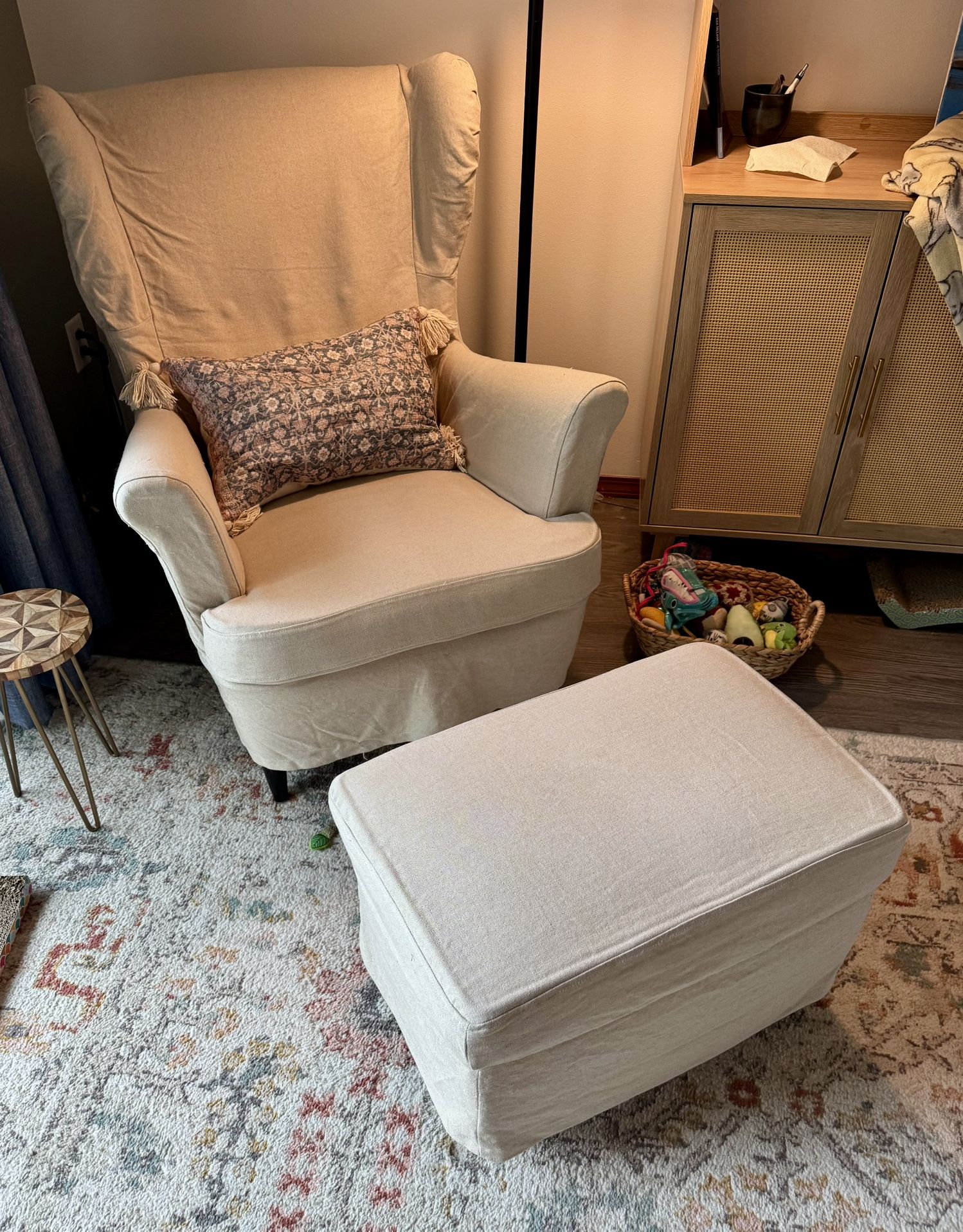 Ikea Chair & Ottoman
