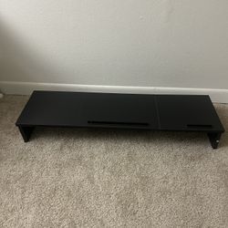 Dual Monitor Stand Riser with Phone Tablet Holder, 