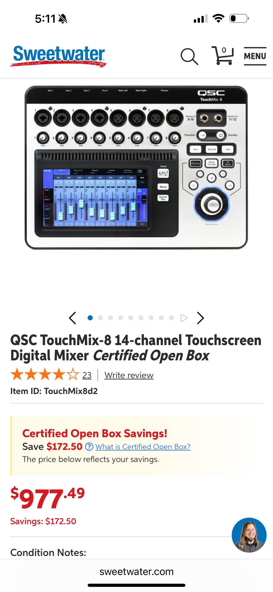 Qsc Digital Mixer Touchmix 8