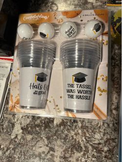 Selling new Graduation decorations & pong game