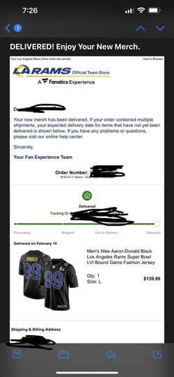 LA Rams Aaron Donald Special Edition Jersey Large for Sale in City Of  Industry, CA - OfferUp