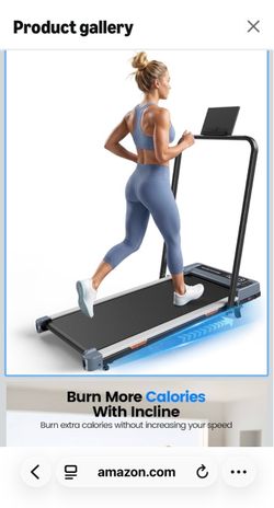 New in box! Walking Pad Treadmill for Home, Walking Pad with Incline and Handle Bar Sturdy Foldable Handles Walking Pad with LED Display, Portable Qui