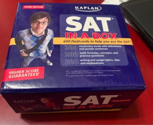 Kaplan SAT in a box 600 flashcards vocabulary words