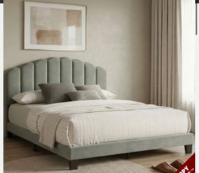Green cozy bed frame