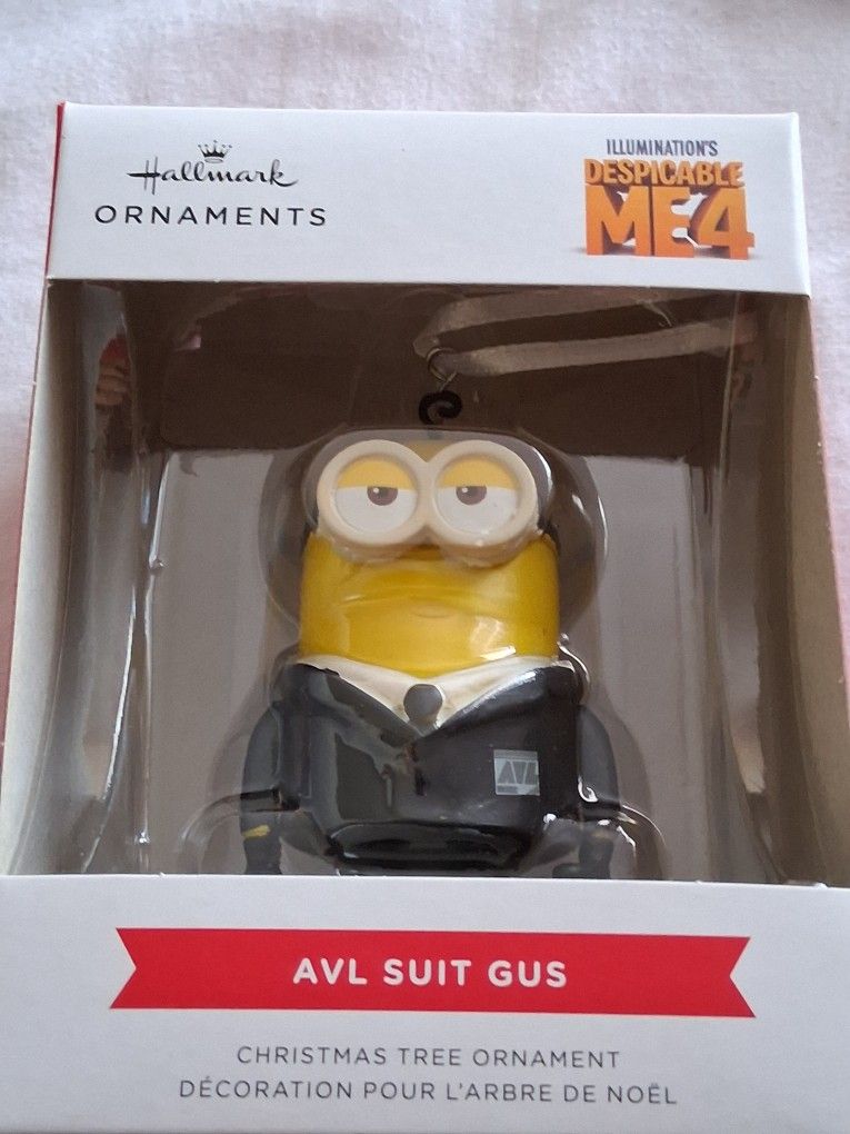 Hallmark Minions AVL Agent Ornament Despicable Me 4 New In Box Christmas