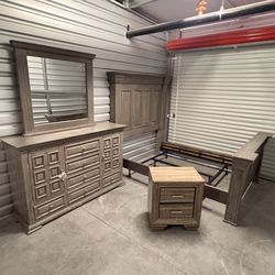 Gray Queen Size Bedroom Set