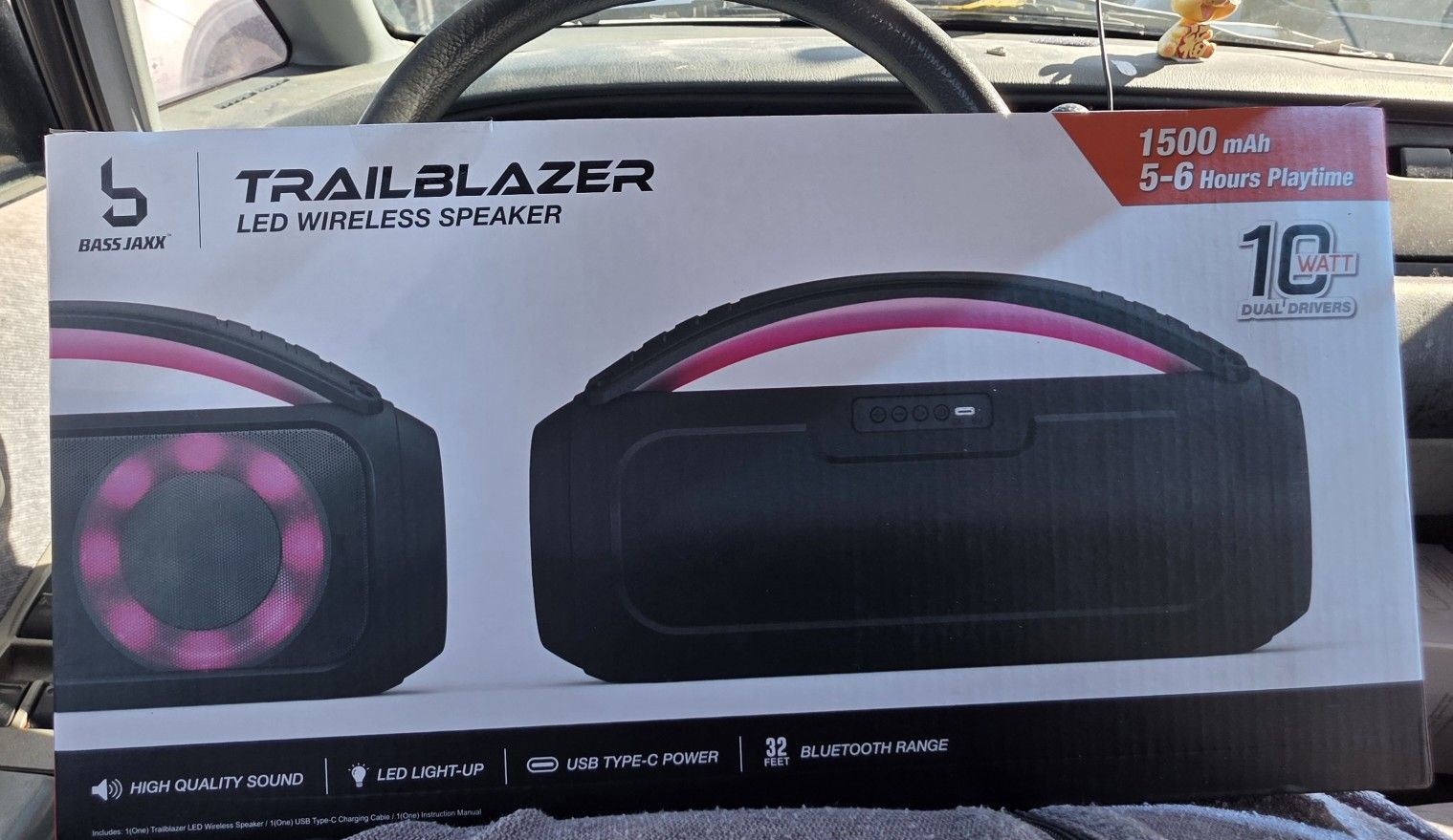 Bass Jaxx Trailblazer Bluetooth Speaker/led Light