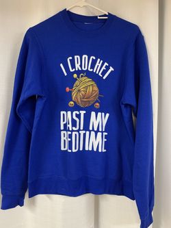 One Large Blue Sweatshirt