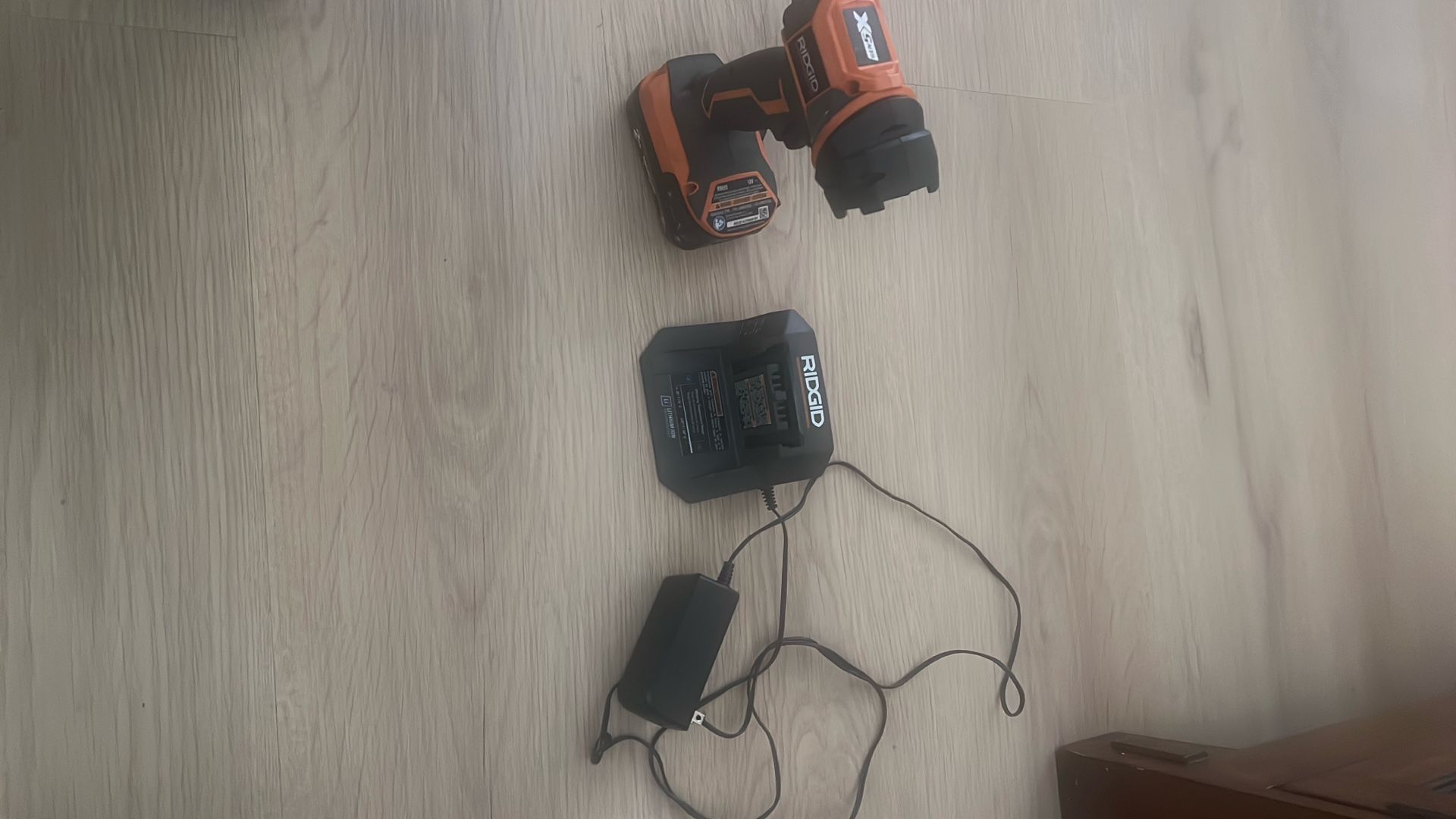 Ridgid Light Charger And Battery
