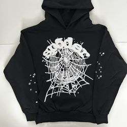 Black And White OG Spider Hoodie Price Negotiable Authentic ✅