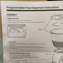 pet mate programable food dispenser
