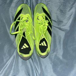Neon Green Adidas Track Spikes  Lightweight Performance Running Shoes