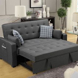New Gray Sofa Couch Sleeper 