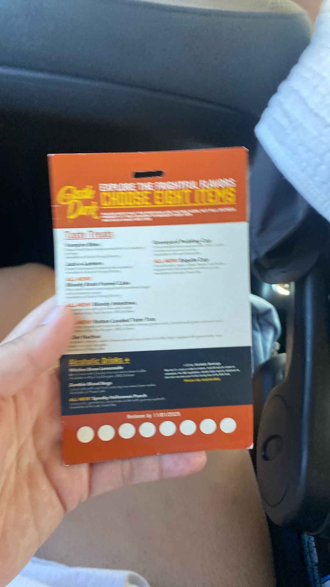 Castle Dark Taste Testing Card