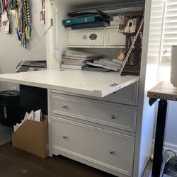 White Cabinet/Desk