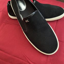 Michael KORS Women’s “Keaton” Black Suede Loafer Size 10M