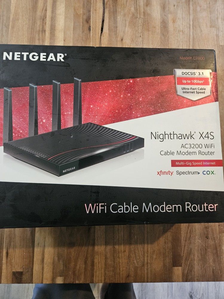 Neatgear WiFi Cable Modemn Router - $100
