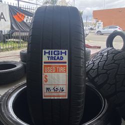 Single Used Tire 185/55/16