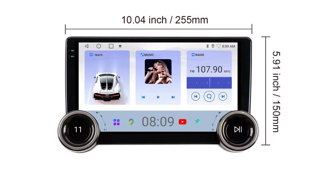 Car Stereo 10” Inch