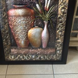 Big black picture frame Vases