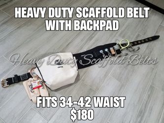 Heavy Duty Scaffold Tool Belt With Back Pad & D-Rings