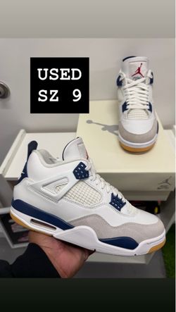 USED Air Jordan 4 Navy SB Sz 9