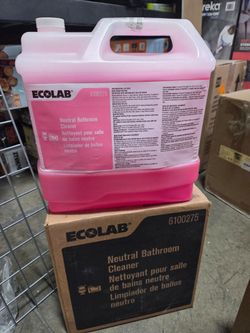 ECOLAB (contact info removed) Cleaner 2.5 GAL Bathroom Neutral Liquid