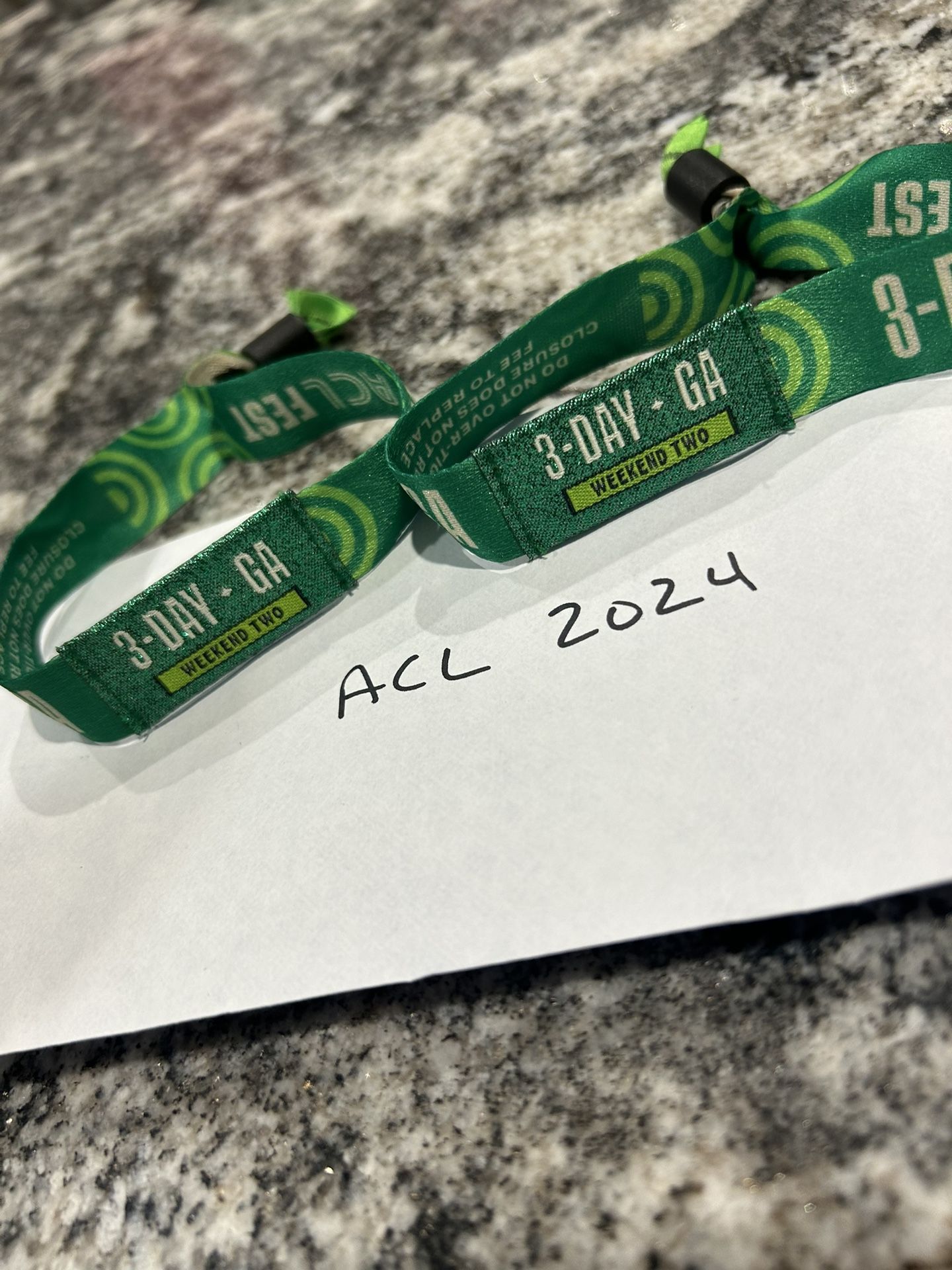 ACL 3 Day Pass 2 Pack 2nd Weekend 
