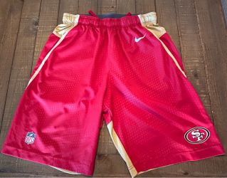Nike San Francisco 49ers On Field Dri-Fit Red Shorts Mens Size Medium
