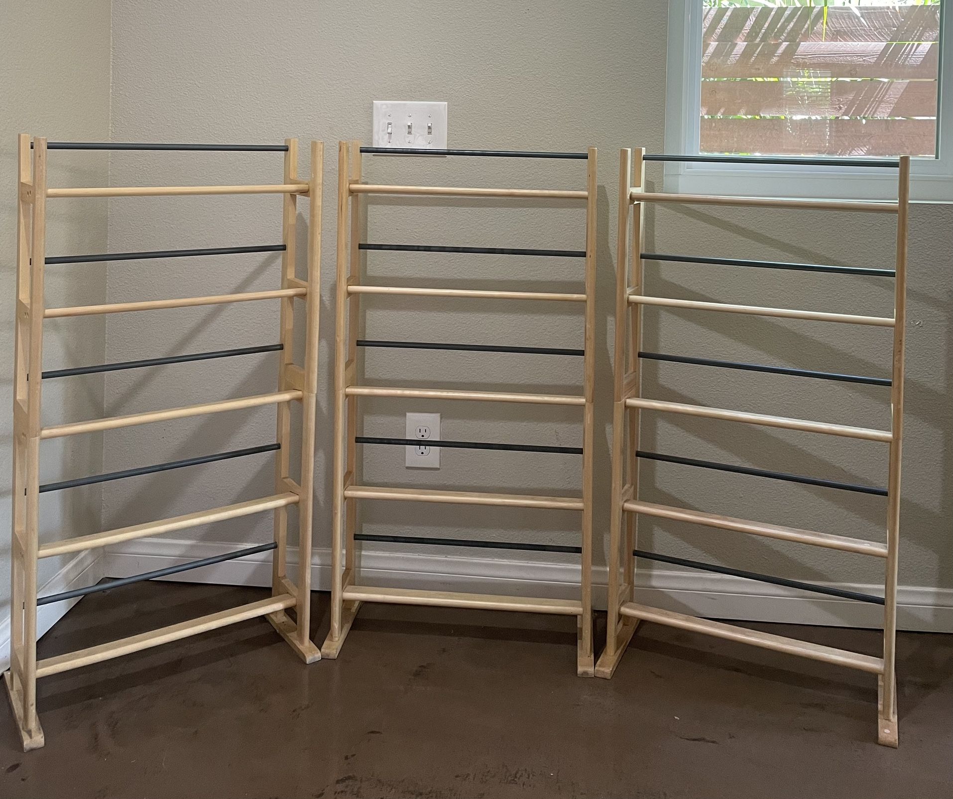 Set Of 3 Media Storage Racks