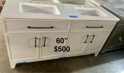 60in Double Bathroom Vanity with Top