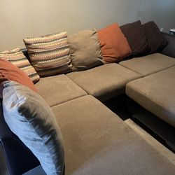 Free Curb Alert! Sectional Couch & Ottoman