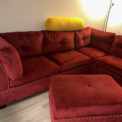 Red Couch Set MUST GO !!!