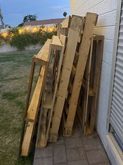 Pallets Six Of Them Free Must Have A Truck Or Trailer And 2 To 3 People To Carry Them