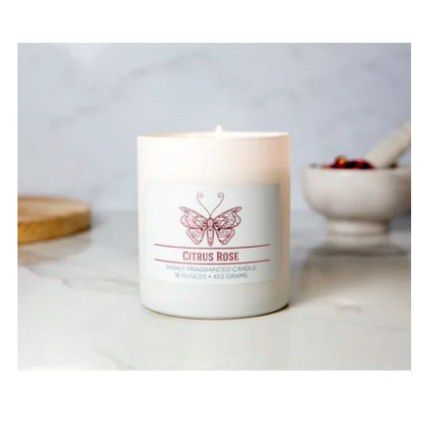Citrus Rose Candle, Wellness Collection, 16 oz

