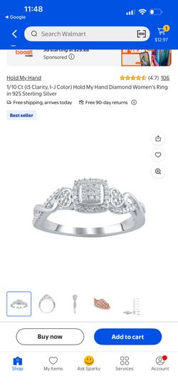 Sterling Silver Dimond Ring