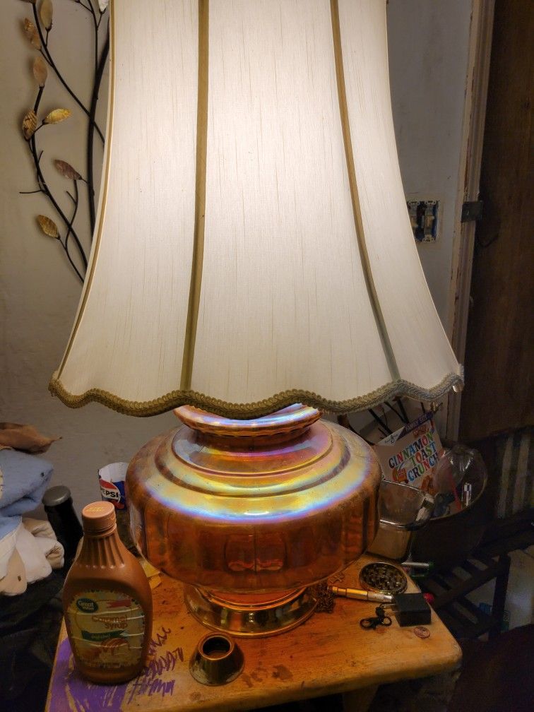 Carnival Glass Lamp