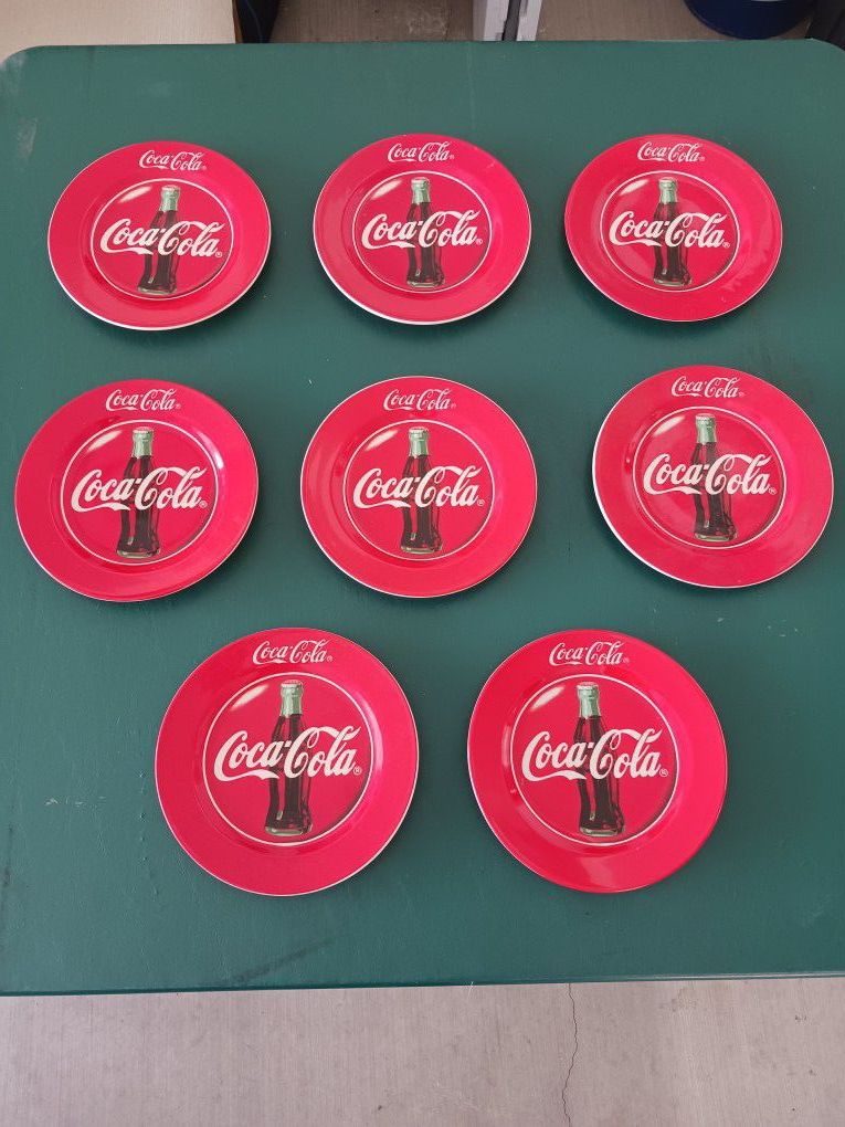 Vintage Coca-cola Dinner Plates 